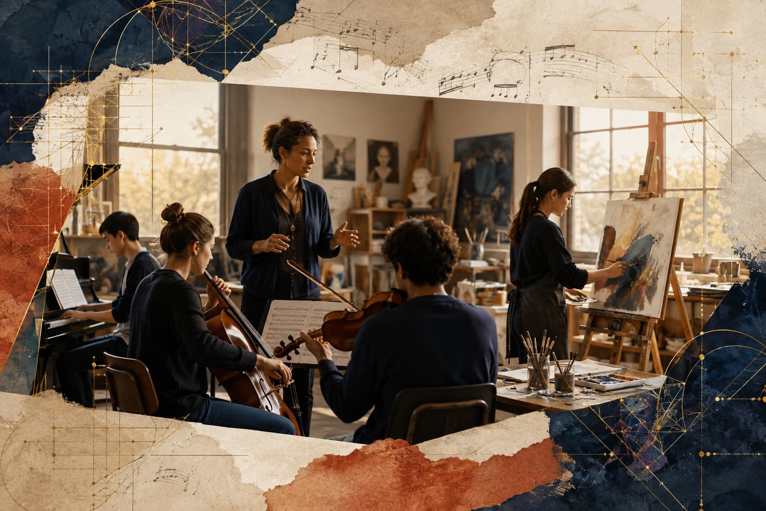 Representative School Atlas visual of creative arts and music education